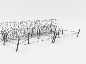 barb wire obstacle 23 3D Model