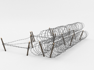 barb wire obstacle 23 3D Model