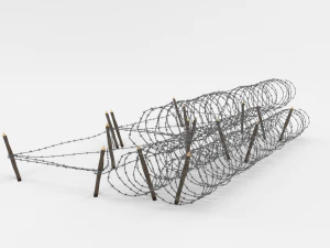 barb wire obstacle 23 3D Model