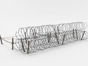 barb wire obstacle 23 3D Model