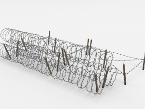 barb wire obstacle 23 3D Model