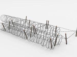 barb wire obstacle 23 3D Model