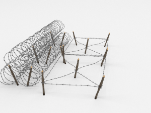barb wire obstacle 23 3D Model