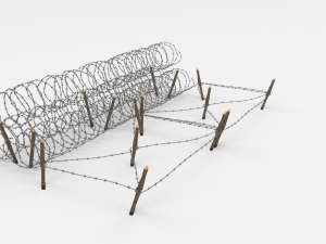 barb wire obstacle 23 3D Model