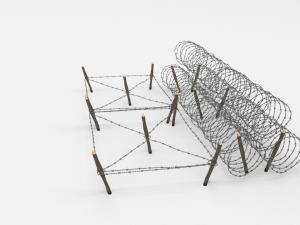 barb wire obstacle 23 3D Model