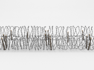 barb wire obstacle 23 3D Model