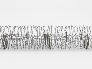 barb wire obstacle 23 3D Model