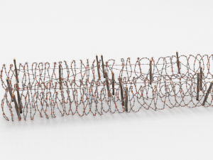 barb wire obstacle 24 3D Model