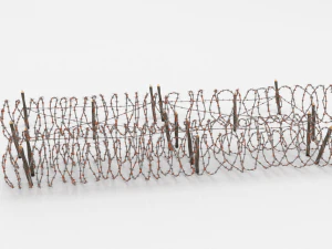 barb wire obstacle 24 3D Model