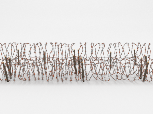 barb wire obstacle 24 3D Model