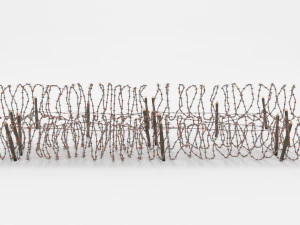 barb wire obstacle 24 3D Model