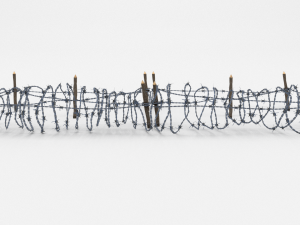 low poly barb wire obstacle 19 Modèle 3D