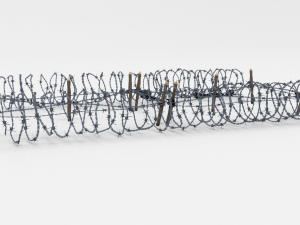 low poly barb wire obstacle 21 Modèle 3D