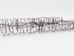 low poly barb wire obstacle 22 3D Модель