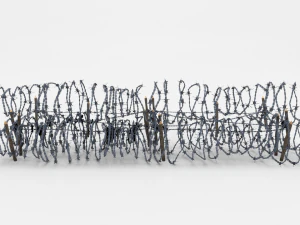 low poly barb wire obstacle 23 3D Model