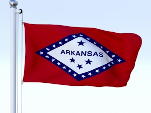 animated arkansas flag Modelo 3D