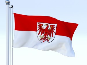 animated brandenburg german state flag 3D Model in Miscellaneous