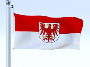 animated brandenburg german state flag Modèle 3D