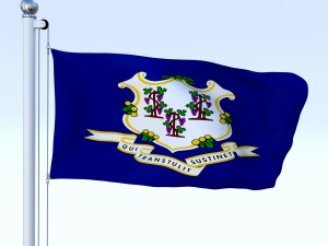 animated connecticut flag 3D Model