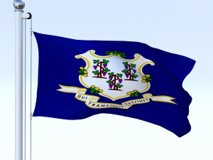 animated connecticut flag 3D Model