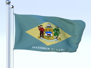 animated delaware flag 3Dモデル