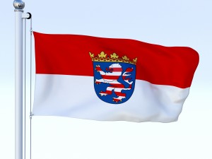 animated hesse german state flag 3D 모델
