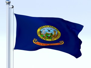 animated idaho flag 3D Model