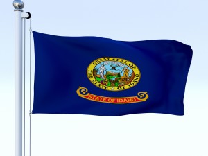 animated idaho flag 3D Model