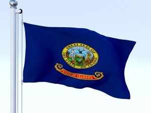 animated idaho flag 3D Model