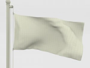 animated iowa flag 3D Model