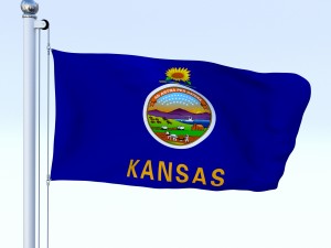animated kansas flag 3D मॉडल