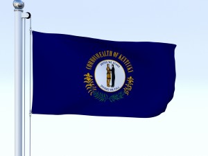 animated kentucky flag 3Dモデル