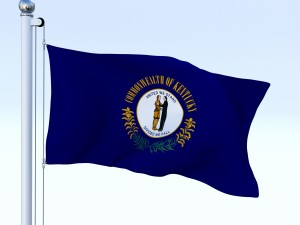 animated kentucky flag 3Dモデル