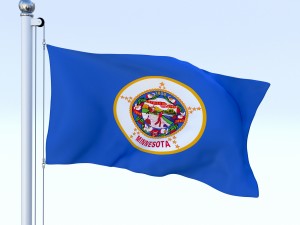 animated minnesota flag Modelo 3D