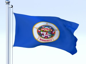 animated minnesota flag Modelo 3D