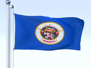 animated minnesota flag Modelo 3D