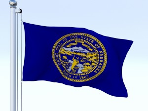 animated nebraska flag 3D मॉडल