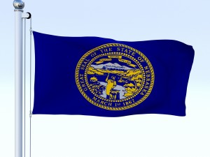 animated nebraska flag 3D मॉडल