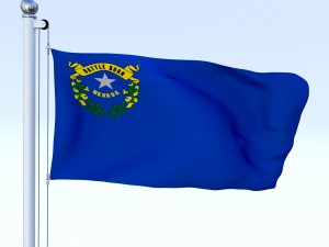 animated nevada flag 3D Model