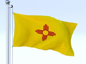 animated new mexico flag 3D Model