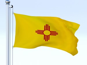 animated new mexico flag 3D Model