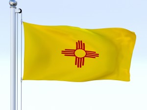 animated new mexico flag 3D Model