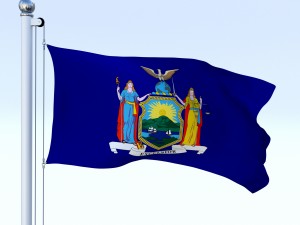 animated new york flag 3Dモデル