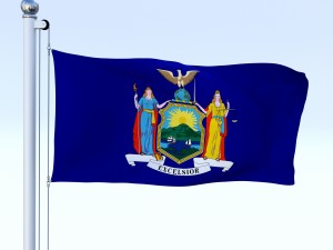 animated new york flag 3Dモデル