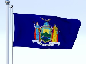 animated new york flag 3Dモデル