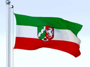 animated north rhine-westphalia german state flag Modèle 3D