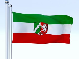 animated north rhine-westphalia german state flag Modèle 3D