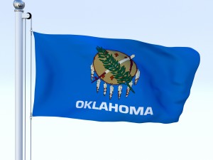 animated oklahoma flag 3D Model