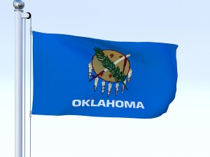 animated oklahoma flag 3D मॉडल