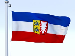 animated schleswig-holstein german state flag 3D Model